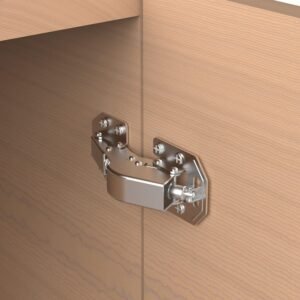 90 Degree Soft Close Surface Mount Spring Hinges, No Pre-drilled Easy Installation, Noiseless Frameless Hidden Concealed Kitchen Cabinet Hinge.
